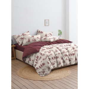 Постельное белье поплин стандарт "Зимняя деревня" Постельное белье поплин стандарт "Зимняя деревня"