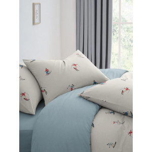 Постельное белье перкаль "Лыжники"