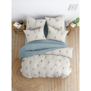 Постельное белье перкаль "Лыжники"