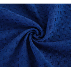 Халат женский вафельный "Relax" (последний размер) синий 56-58