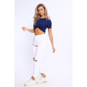 Топ женский №13294 вискоза (последний размер) синий 44,46