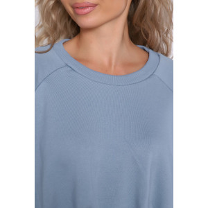 Свитшот женский №89306 футер 3-х нитка (последний размер) серо-голубой 48,52 Свитшот женский №89306 футер 3-х нитка (последний размер) серо-голубой 48,52