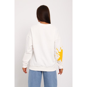 Свитшот женский №70120 футер с лайкрой 2-х нитка (последний размер) молочный 58-60 Свитшот женский №70120 футер с лайкрой 2-х нитка (последний размер) молочный 58-60