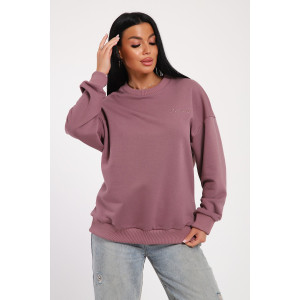 Свитшот женский №82076 футер 3-х нитка (последний размер) сливовый 54 Свитшот женский №82076 футер 3-х нитка (последний размер) сливовый 54