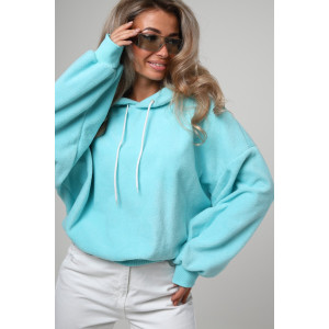 Свитшот женский №78577 интерсофт начес (последний размер) ментол 44,46