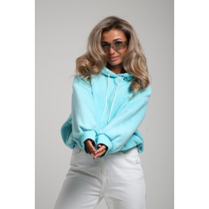 Свитшот женский №78577 интерсофт начес (последний размер) ментол 44,46