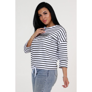 Джемпер женский №24769 футер 2-х нитка (последний размер) полоса 50 Джемпер женский №24769 футер 2-х нитка (последний размер) полоса 50