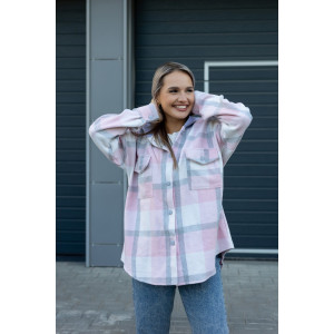 Рубашка женская РЖКК-01 смесовая ткань (последний размер) светло-розовый 48-50 Рубашка женская РЖКК-01 смесовая ткань (последний размер) светло-розовый 48-50