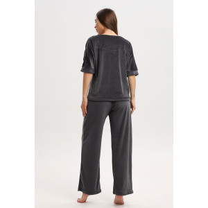 Костюм двойка женский К3130.3 велюр (р-ры: 48-62)