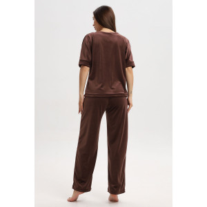 Костюм двойка женский К3130.6 велюр (р-ры: 48-62) Костюм двойка женский К3130.6 велюр (р-ры: 48-62)