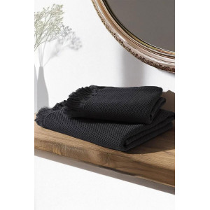 Набор вафельных полотенец "Соты" 2 шт. графитовый Набор вафельных полотенец "Соты" 2 шт. графитовый