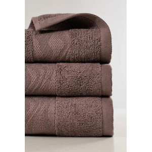 Набор махровых полотенец "Веларио" 3 шт. кофейный