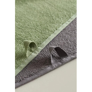 Набор махровых полотенец "Веларио" 2 шт. оливковый-фиолетовый Набор махровых полотенец "Веларио" 2 шт. оливковый-фиолетовый