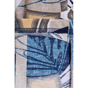 Халат женский "Атмосфера" кулирка (р-ры: 48-62) синий