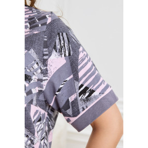 Халат женский "Атмосфера" кулирка (р-ры: 48-62) серый