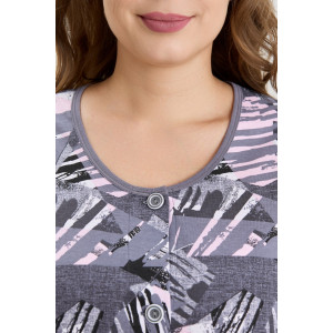 Халат женский "Атмосфера" кулирка (р-ры: 48-62) серый