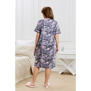 Халат женский "Атмосфера" кулирка (р-ры: 48-62) серый