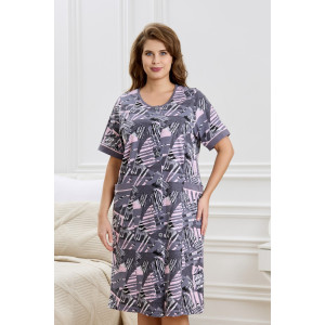 Халат женский "Атмосфера" кулирка (р-ры: 48-62) серый