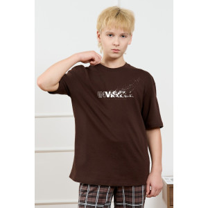 Костюм двойка детский "Браун-1" кулирка (р-ры: 140-170) коричневый Костюм двойка детский "Браун-1" кулирка (р-ры: 140-170) коричневый