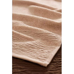 Набор махровых полотенец "Жатка" 6 шт. коричневый-бежевый Набор махровых полотенец "Жатка" 6 шт. коричневый-бежевый