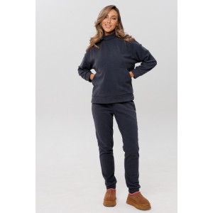 Костюм двойка женский К247 флис (р-ры: 48-62) графит