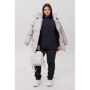 Костюм двойка женский К247 флис (р-ры: 48-62) графит