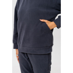 Костюм двойка женский К247 флис (р-ры: 48-62) графит