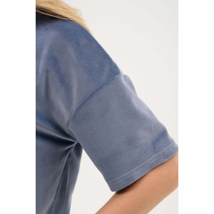 Костюм двойка женский "Милана" 2158-В полиэстер (р-ры: 44-54) индиго