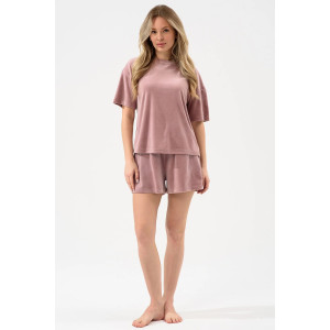 Костюм двойка женский "Милана" 2158-В полиэстер (р-ры: 44-54) розовый Костюм двойка женский "Милана" 2158-В полиэстер (р-ры: 44-54) розовый