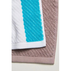 Набор махровых полотенец "Гармония" 6 шт. коричневый-полоса Набор махровых полотенец "Гармония" 6 шт. коричневый-полоса