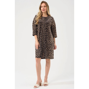 Халат женский "Сафари" 2426-В велюр (р-ры: 48-58) коричневый