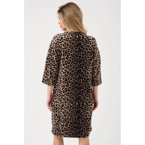 Халат женский "Сафари" 2426-В велюр (р-ры: 48-58) коричневый