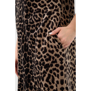 Халат женский "Сафари" 2426-В велюр (р-ры: 48-58) коричневый