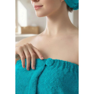 Набор для сауны женский махровый "Корона" (р-ры: 44-60) мурена Набор для сауны женский махровый "Корона" (р-ры: 44-60) мурена