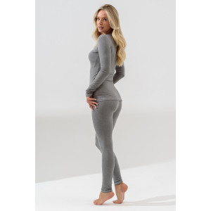 Костюм двойка женский (термобелье) "Стандарт" 2353-ПЭ полиэстер (р-ры: 44-54) серый