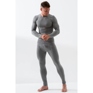 Костюм двойка мужской (термобелье) "Стандарт" 2352-ПЭ полиэстер (р-ры: 46-58) серый