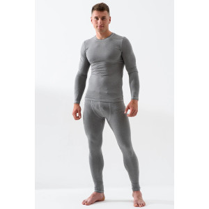 Костюм двойка мужской (термобелье) "Стандарт" 2352-ПЭ полиэстер (р-ры: 46-58) серый