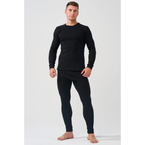 Костюм двойка мужской "Термобелье" (базовое)" 1775-Рн хлопок с эластаном (р-ры: 40-58) черный Костюм двойка мужской "Термобелье" (базовое)" 1775-Рн хлопок с эластаном (р-ры: 40-58) черный