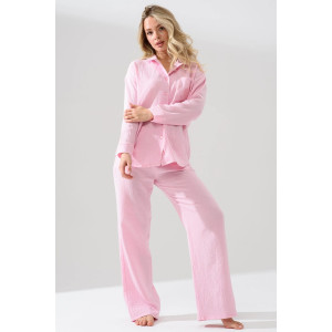 Пижама женская "Муслин" 2403-Мус муслин (р-ры: 44-54) розовый