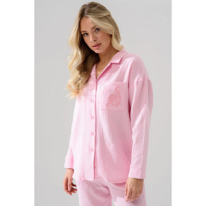 Пижама женская "Муслин" 2403-Мус муслин (р-ры: 44-54) розовый