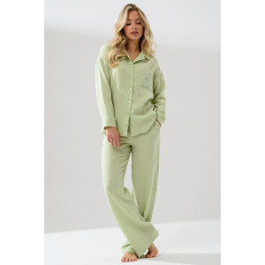 Пижама женская "Муслин" 2403-Мус муслин (р-ры: 44-54) зеленый