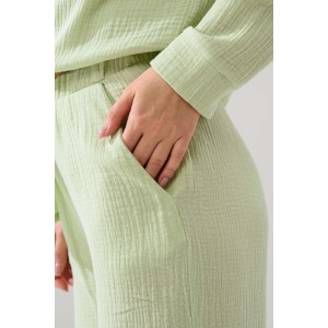 Пижама женская "Муслин" 2403-Мус муслин (р-ры: 44-54) зеленый