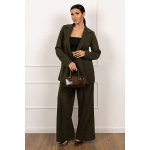 Костюм двойка женский 2123/1 креп (р-ры: 48-58) хаки