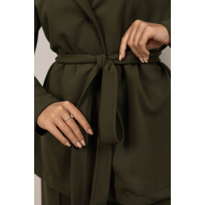 Костюм двойка женский 2123/1 креп (р-ры: 48-58) хаки