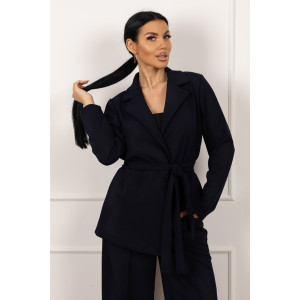 Костюм двойка женский 2123/2 креп (р-ры: 48-58) темно-синий Костюм двойка женский 2123/2 креп (р-ры: 48-58) темно-синий