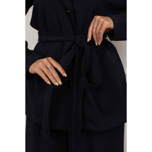 Костюм двойка женский 2123/2 креп (р-ры: 48-58) темно-синий Костюм двойка женский 2123/2 креп (р-ры: 48-58) темно-синий