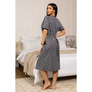 Халат женский 2088 кулирка (р-ры: 48-62) черный-серый Халат женский 2088 кулирка (р-ры: 48-62) черный-серый