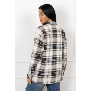 Рубашка женская 2110/1 кулирка (р-ры: 46-56) коричневый