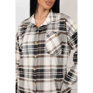 Рубашка женская 2110/1 кулирка (р-ры: 46-56) коричневый