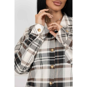 Рубашка женская 2110/1 кулирка (р-ры: 46-56) коричневый